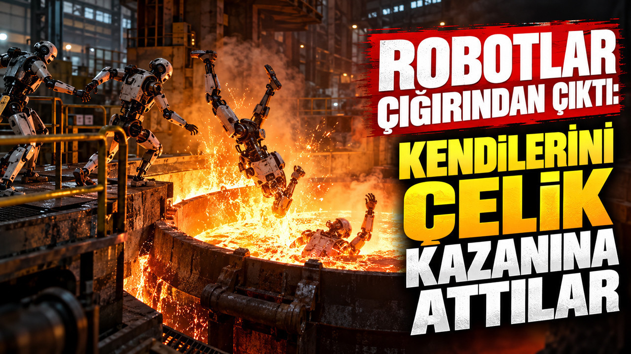 Robotların son görevi şaşırttı: Eritilmek için çelik kazanına atladılar