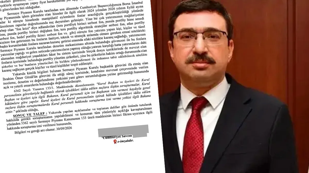 Fon soruşturmasında başsavcılık eski SPK Başkanı Gönül için Bakanlıktan izin istedi