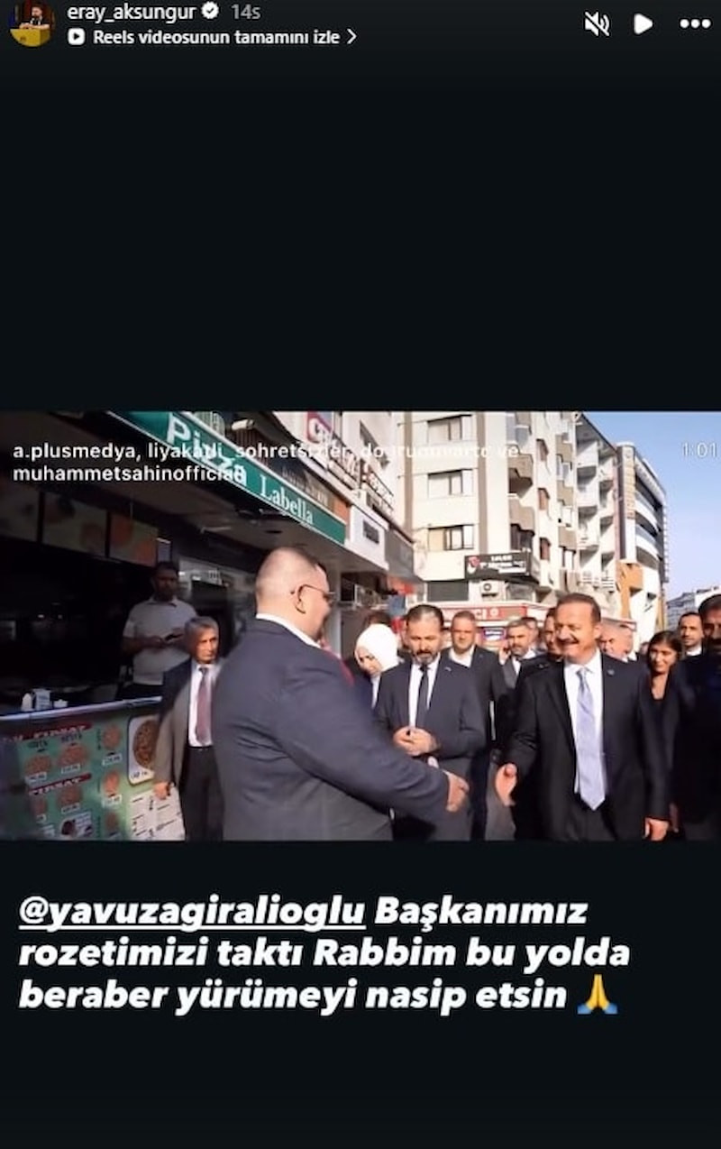 MasterChef Eray siyasete girdi: Rozetini bakın kim taktı