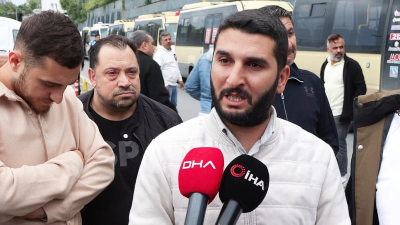 İstanbul'da minibüsçülerin 'metro' protestosu