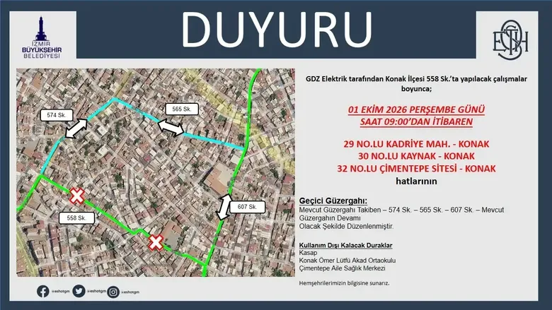 ESHOT DUYURDU! İzmir'de toplu ulaşımda peş peşe değişiklik!