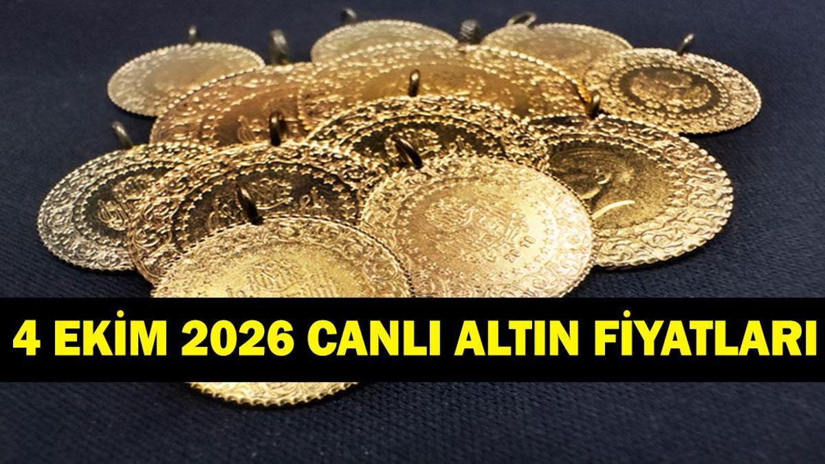ALTIN FİYATLARI 4 EKİM 2026 CANLI: Bugün Gram, Çeyrek, Cumhuriyet Ne Kadar? Kapalıçarşı Altın Fiyatları Ne Durumda?