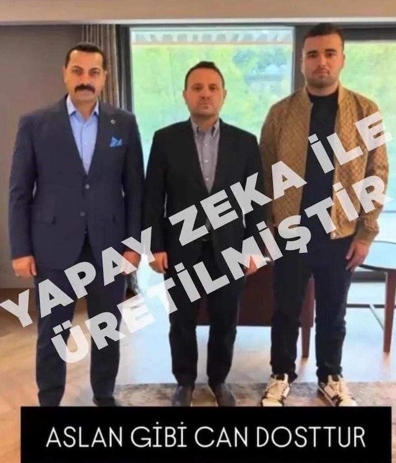 Yapay zeka ile hazırladığı fotoğraflarla kamu görevlileriyle bağlantısı olduğu izlenimi verdi