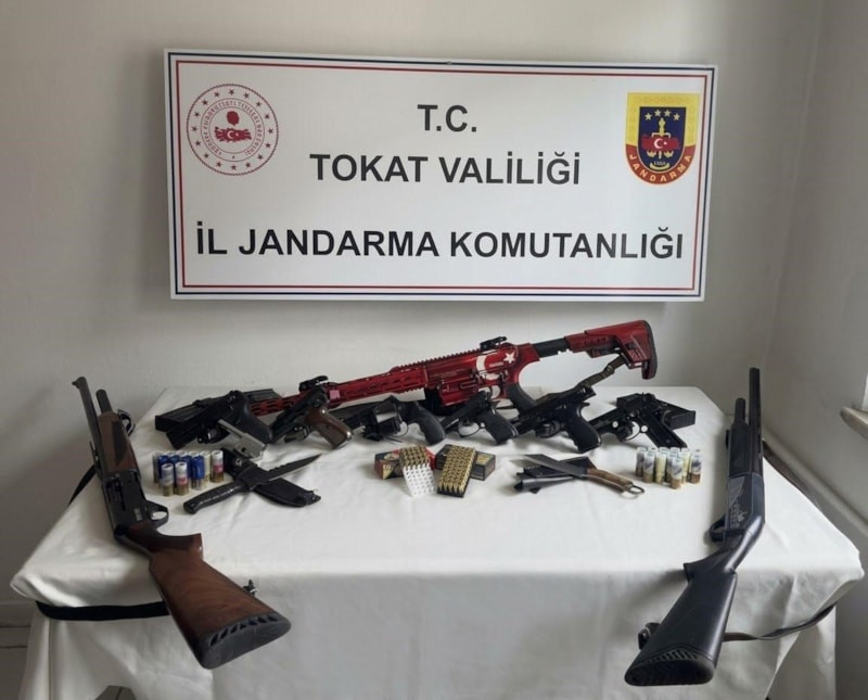 Tokat'ta silah kaçakçılığı operasyonunda 29 kişi gözaltına alındı
