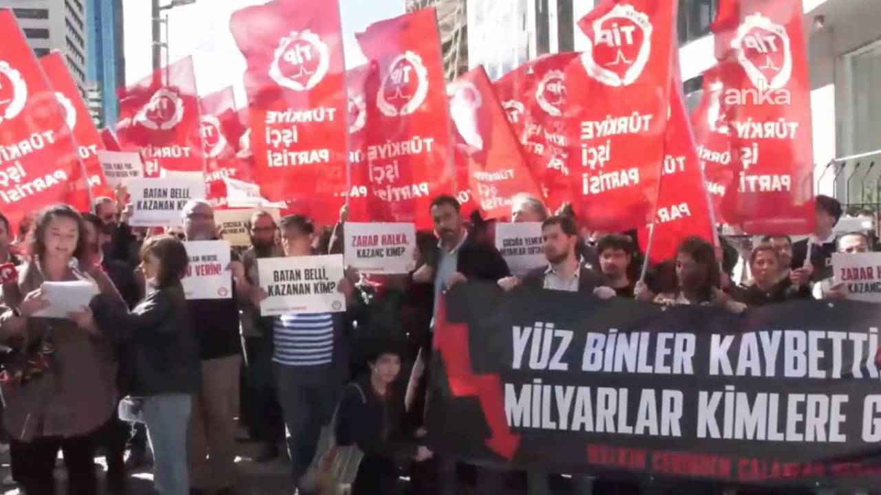 TİP’ten TMSF önünde 'fon krizi' protestosu: 'Yüz binler kaybetti, milyarlar kime gitti?'