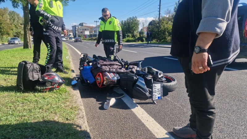 Düzce'de yayaya motosiklet çarptı: 2 ölü