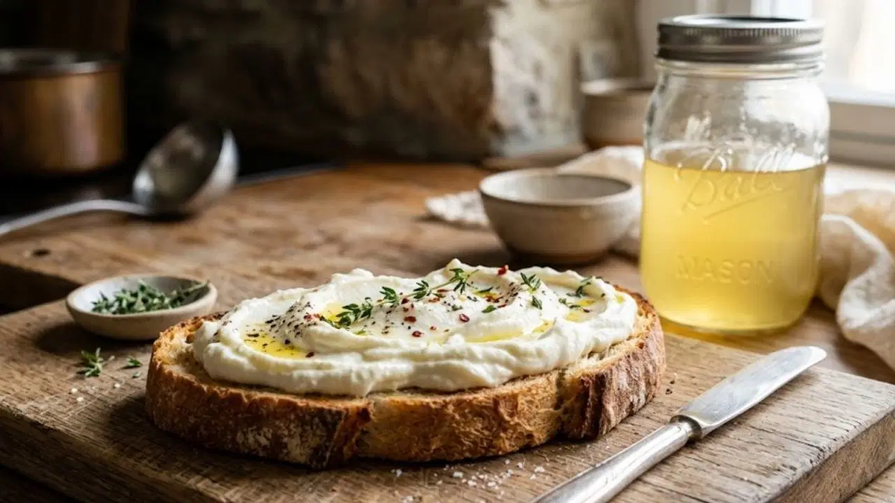 Sadece 2 malzemeyle sütün ipeksi dönüşümü: Ev yapımı İtalyan ricotta peyniri tarifi...