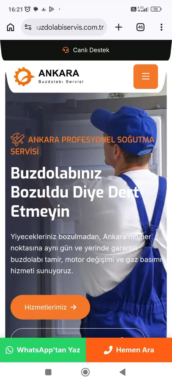 Ankara’da sahte beyaz eşya servis sitesi üzerinden dolandırıcılık: 2 gözaltı