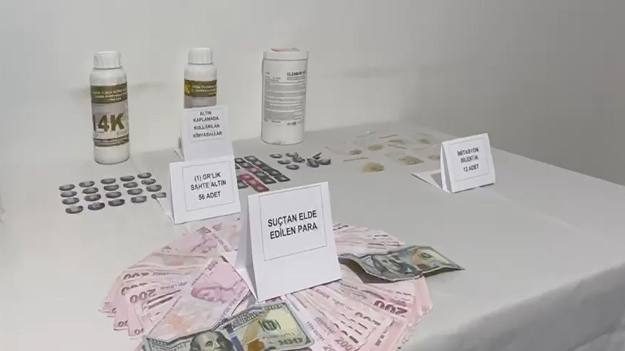 Kuyumculara sahte altın satmak isteyen 3 kişi tutuklandı