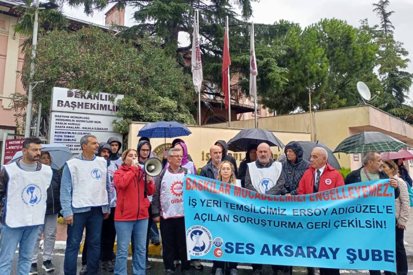 Çapa’da Ersoy Adıgüzel’e soruşturma ortak tepki: "Sendikal faaliyetler engellenemez"