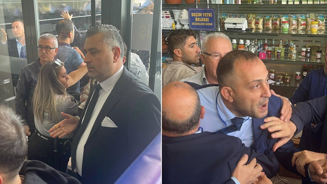 Nazilli Ticaret Odası seçiminde arbede: Polis müdahale etti