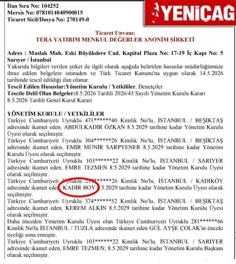 Fon krizinin merkezindeki Tera Holding'in MHP’li yöneticisi kim?