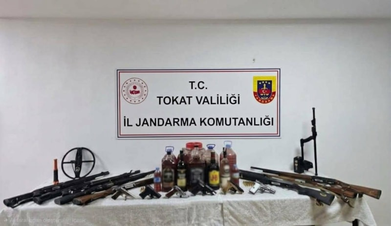Tokat'ta silah kaçakçılığı operasyonunda 29 kişi gözaltına alındı